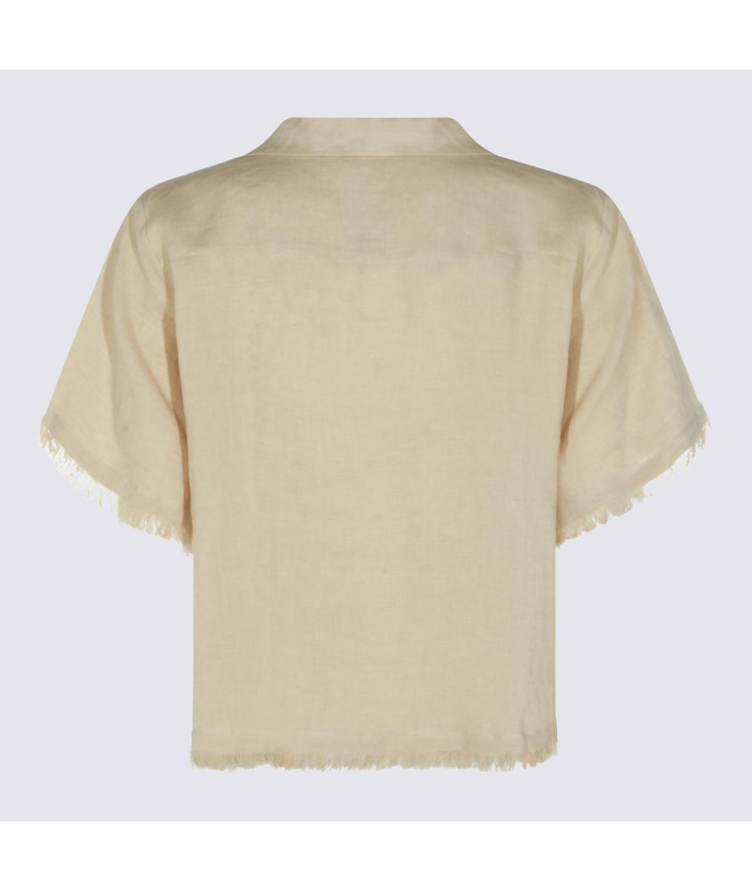 ANTONELLI FIRENZE Бежевая льняная рубашка, фото 2