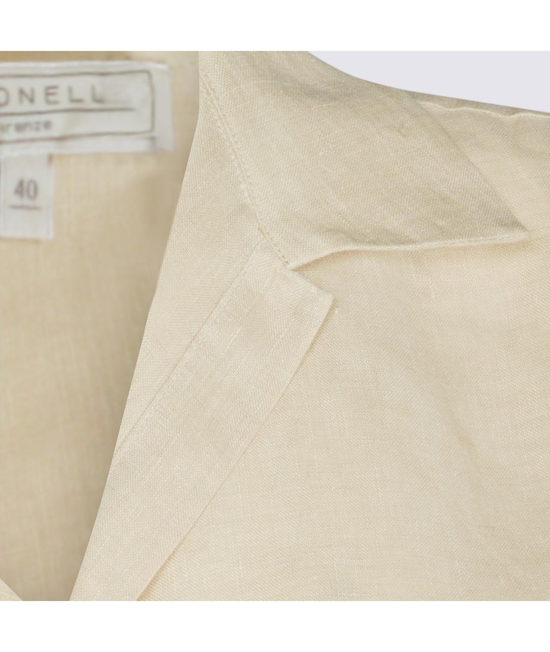 ANTONELLI FIRENZE Бежевая льняная рубашка, фото 4