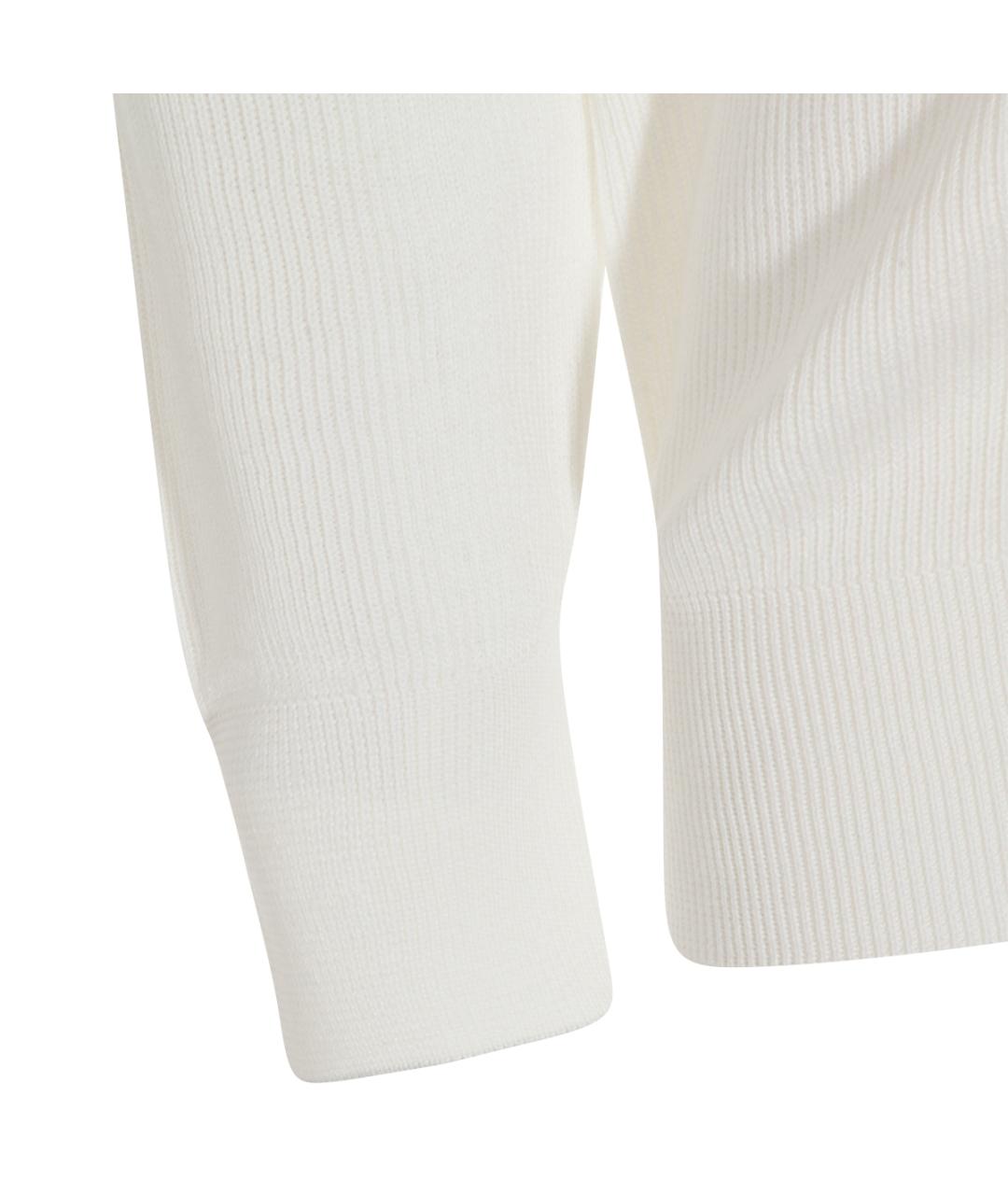 BRUNELLO CUCINELLI Белый хлопковый кардиган, фото 4
