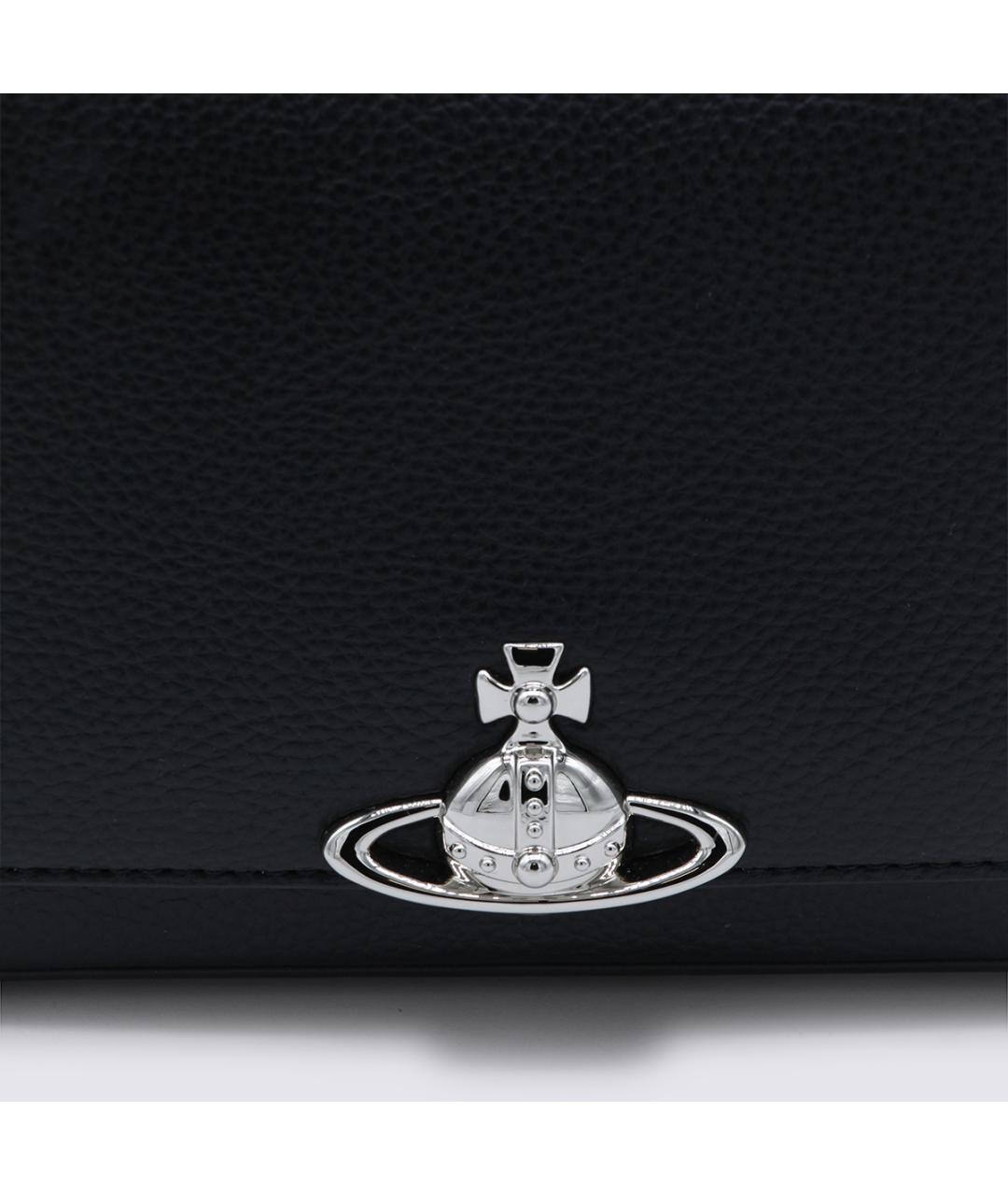 VIVIENNE WESTWOOD Черная сумка тоут, фото 4