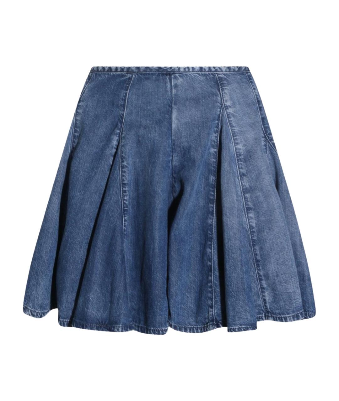 DIESEL Синяя юбка миди, фото 1