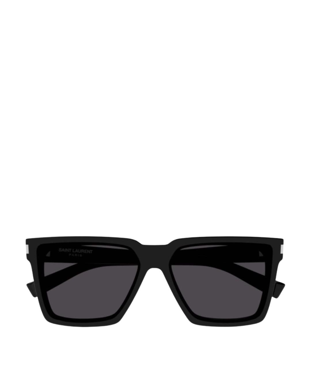 SAINT LAURENT Черные пластиковые солнцезащитные очки, фото 1