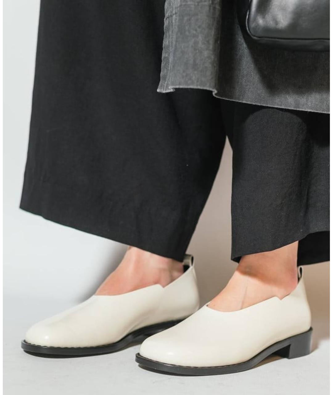 THE ROW Белые кожаные туфли, фото 4