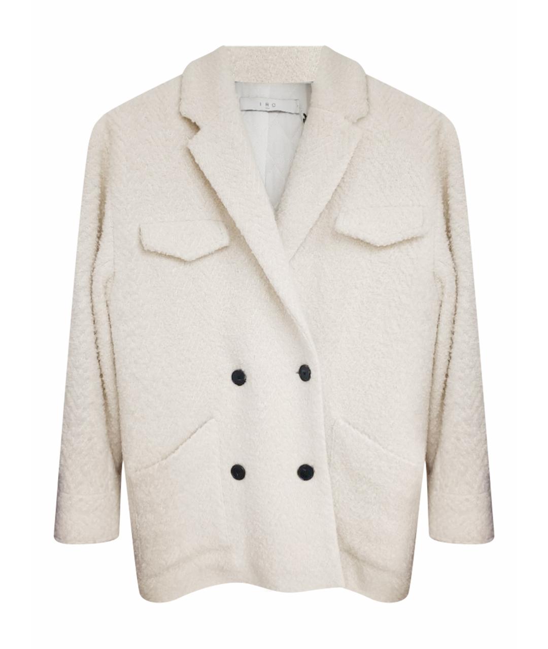 IRO Белое шерстяное пальто, фото 1