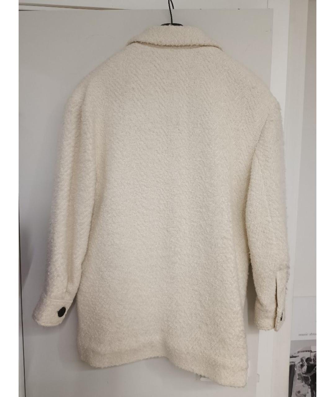 IRO Белое шерстяное пальто, фото 2