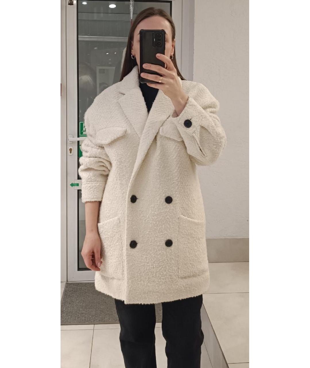 IRO Белое шерстяное пальто, фото 5