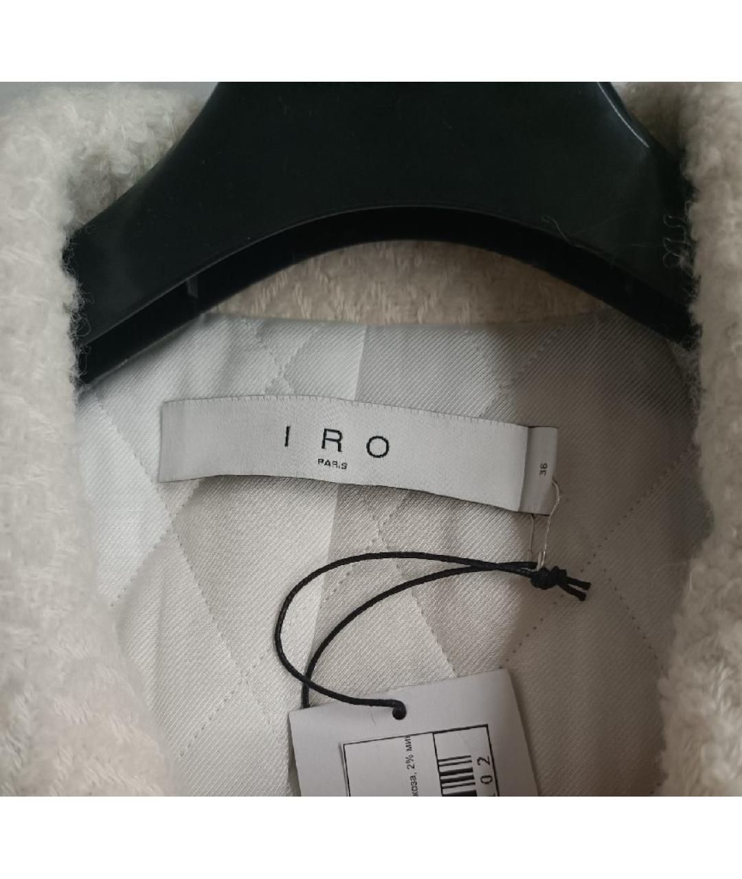 IRO Белое шерстяное пальто, фото 3