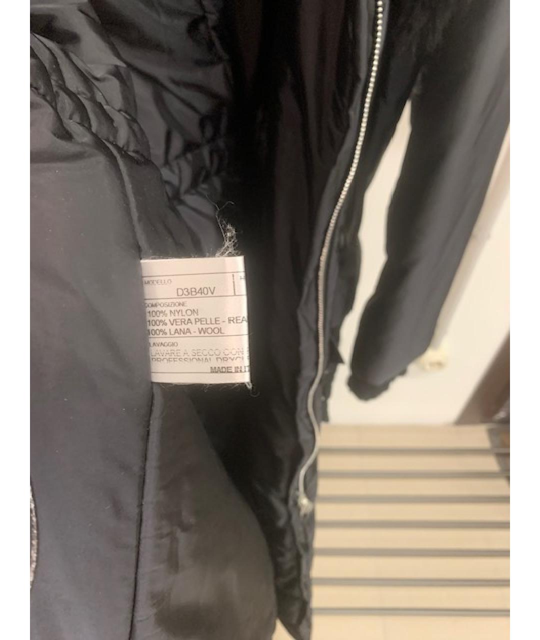ERMANNO SCERVINO Черное синтетическое пальто, фото 4