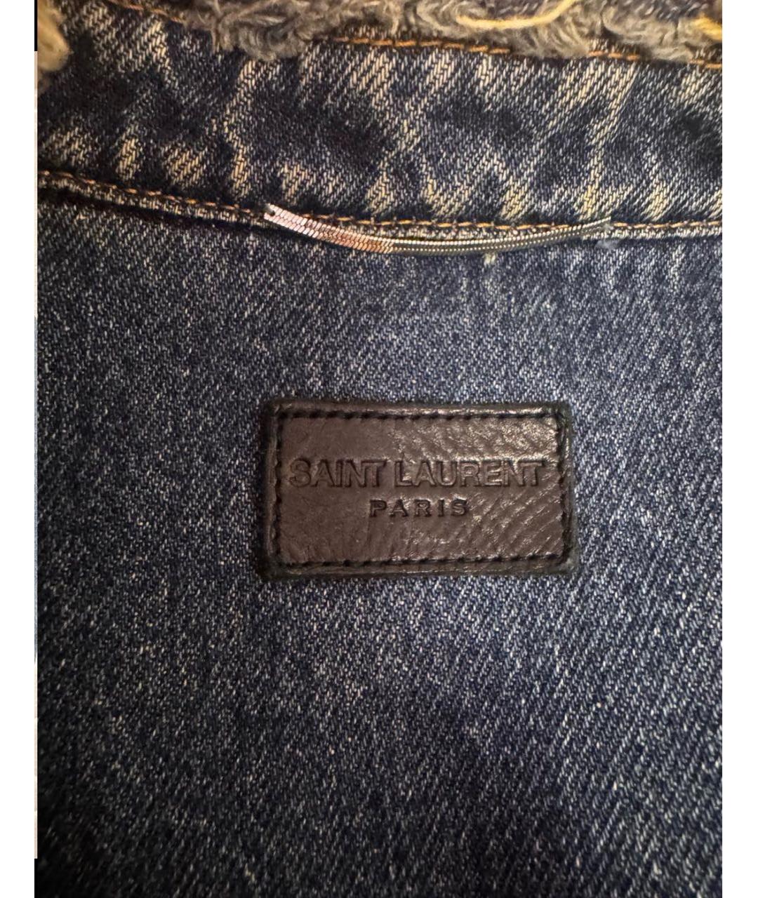 SAINT LAURENT Черная деним куртка, фото 6