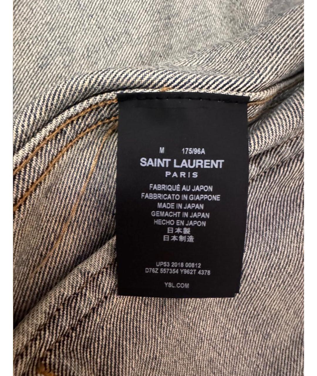 SAINT LAURENT Черная деним куртка, фото 8