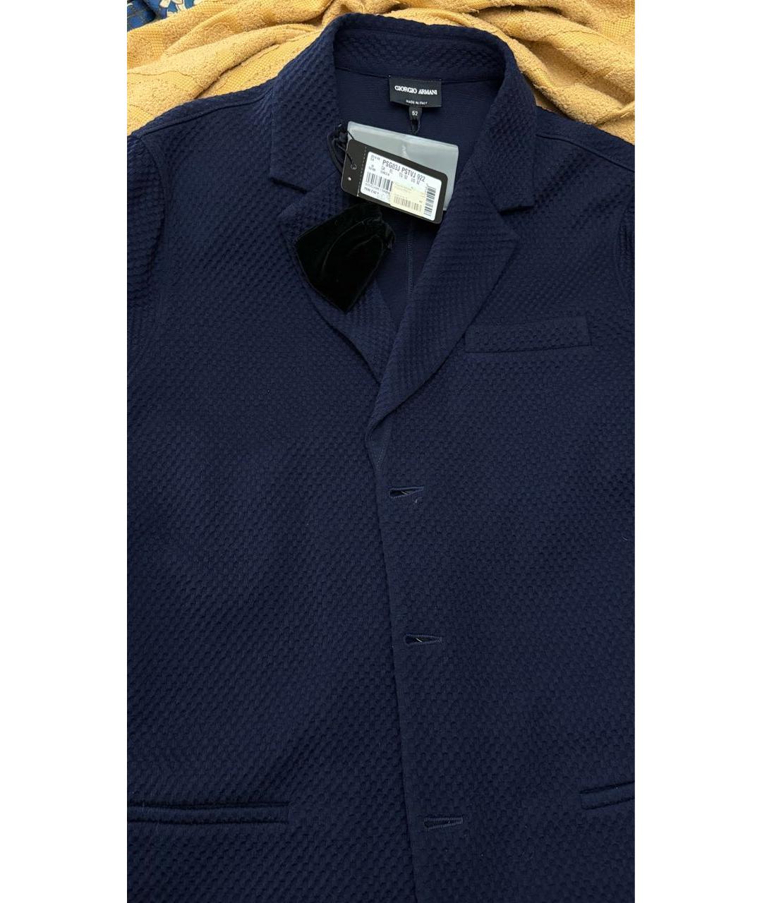 GIORGIO ARMANI Темно-синий пиджак, фото 4