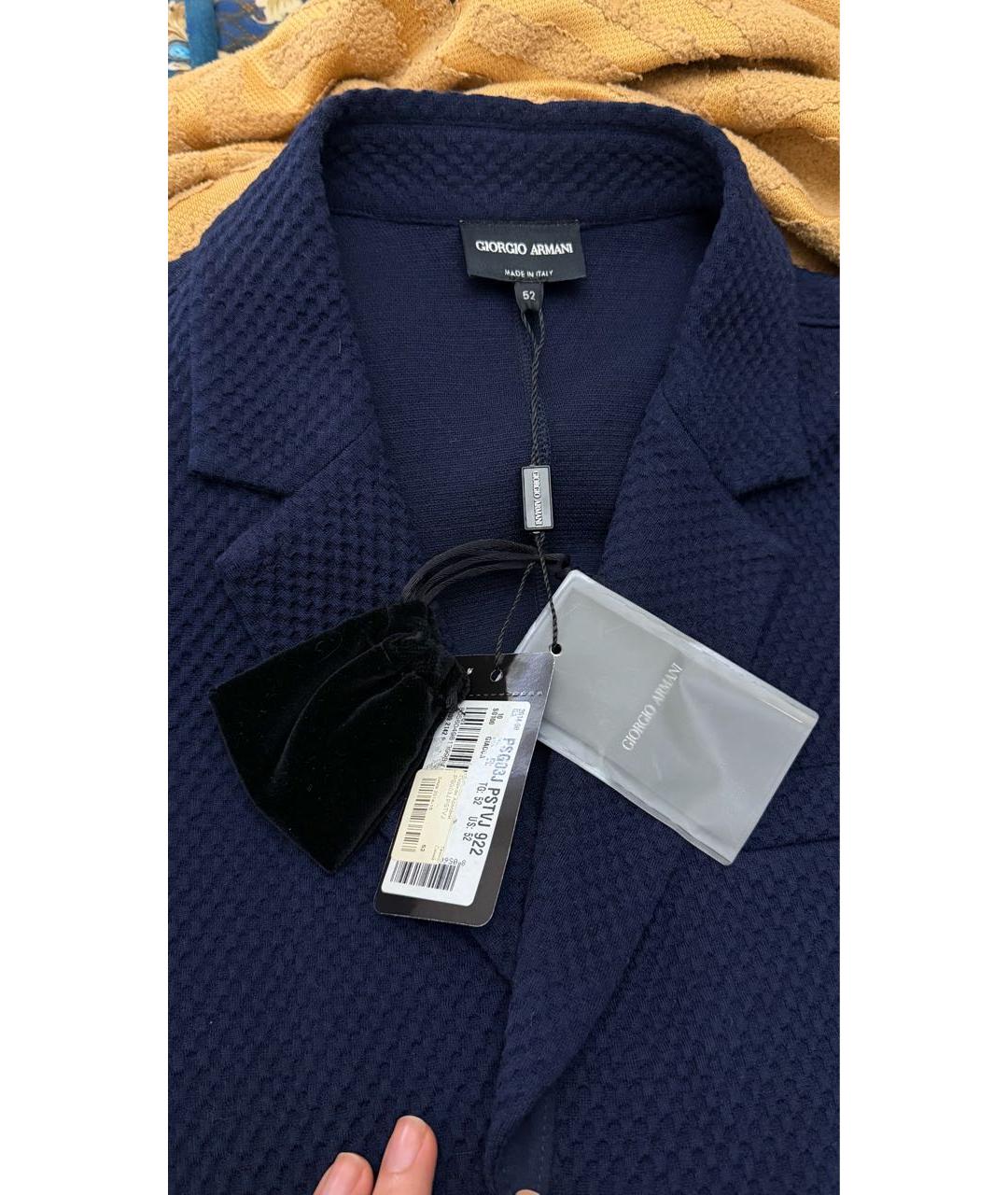 GIORGIO ARMANI Темно-синий пиджак, фото 3