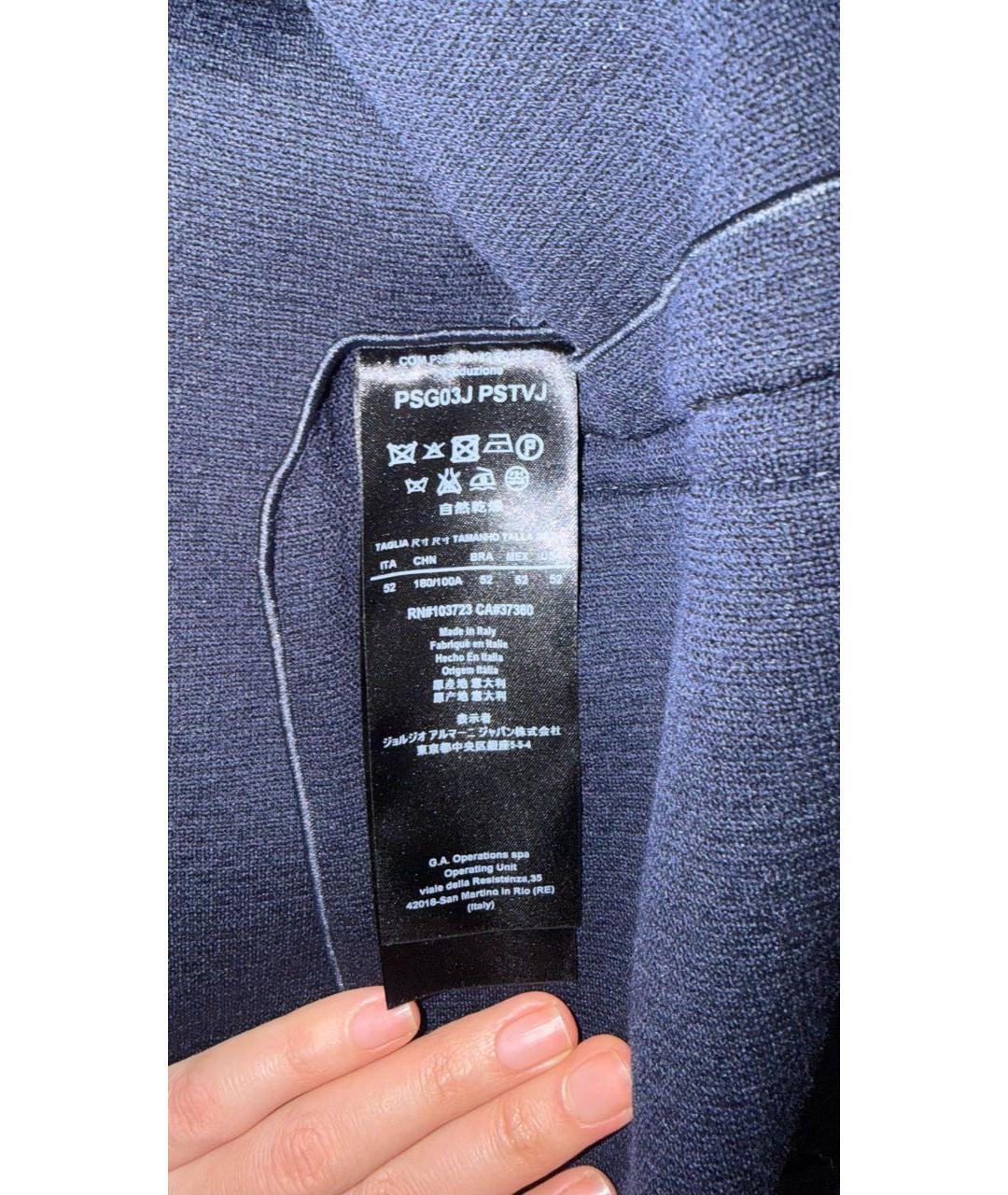 GIORGIO ARMANI Темно-синий пиджак, фото 7