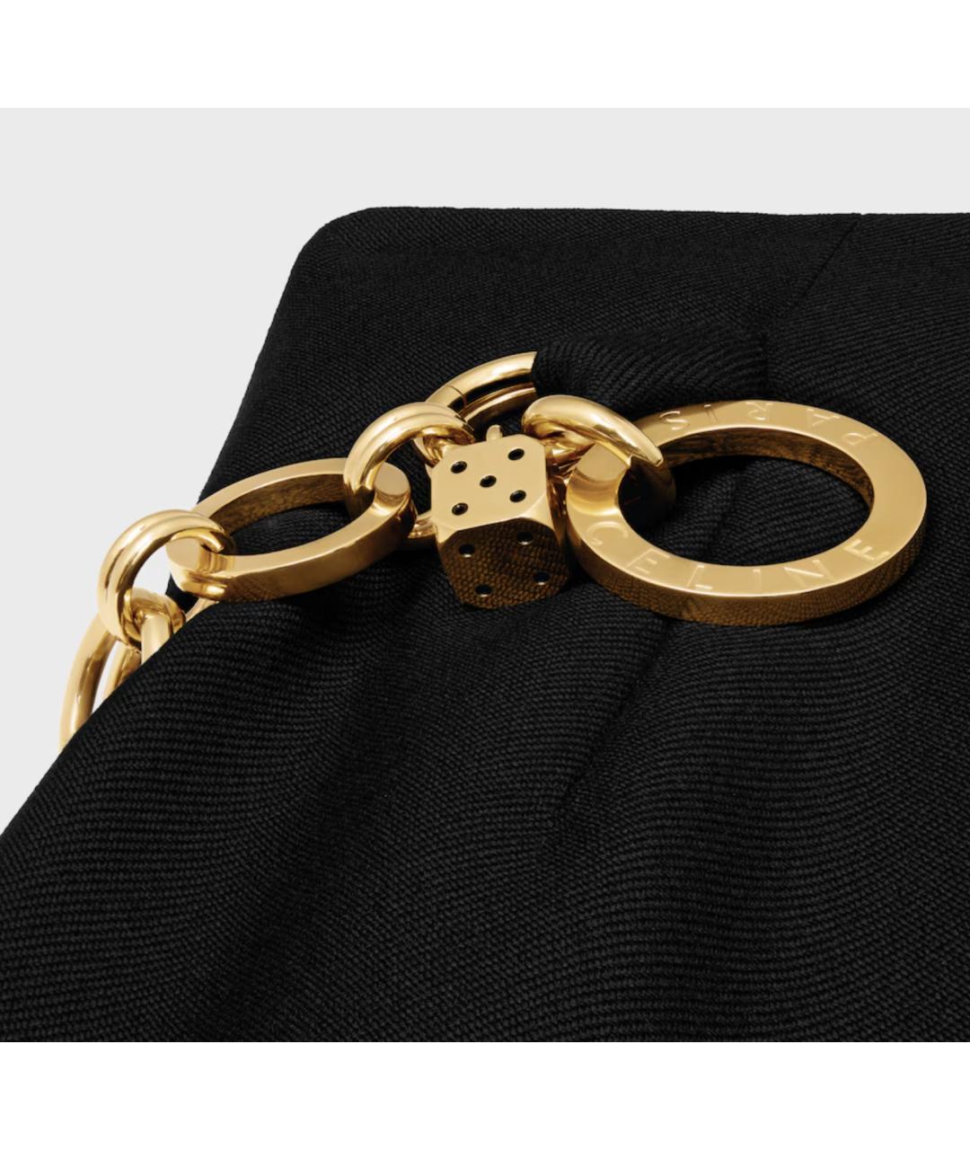 CELINE Черная шерстяная юбка мини, фото 6