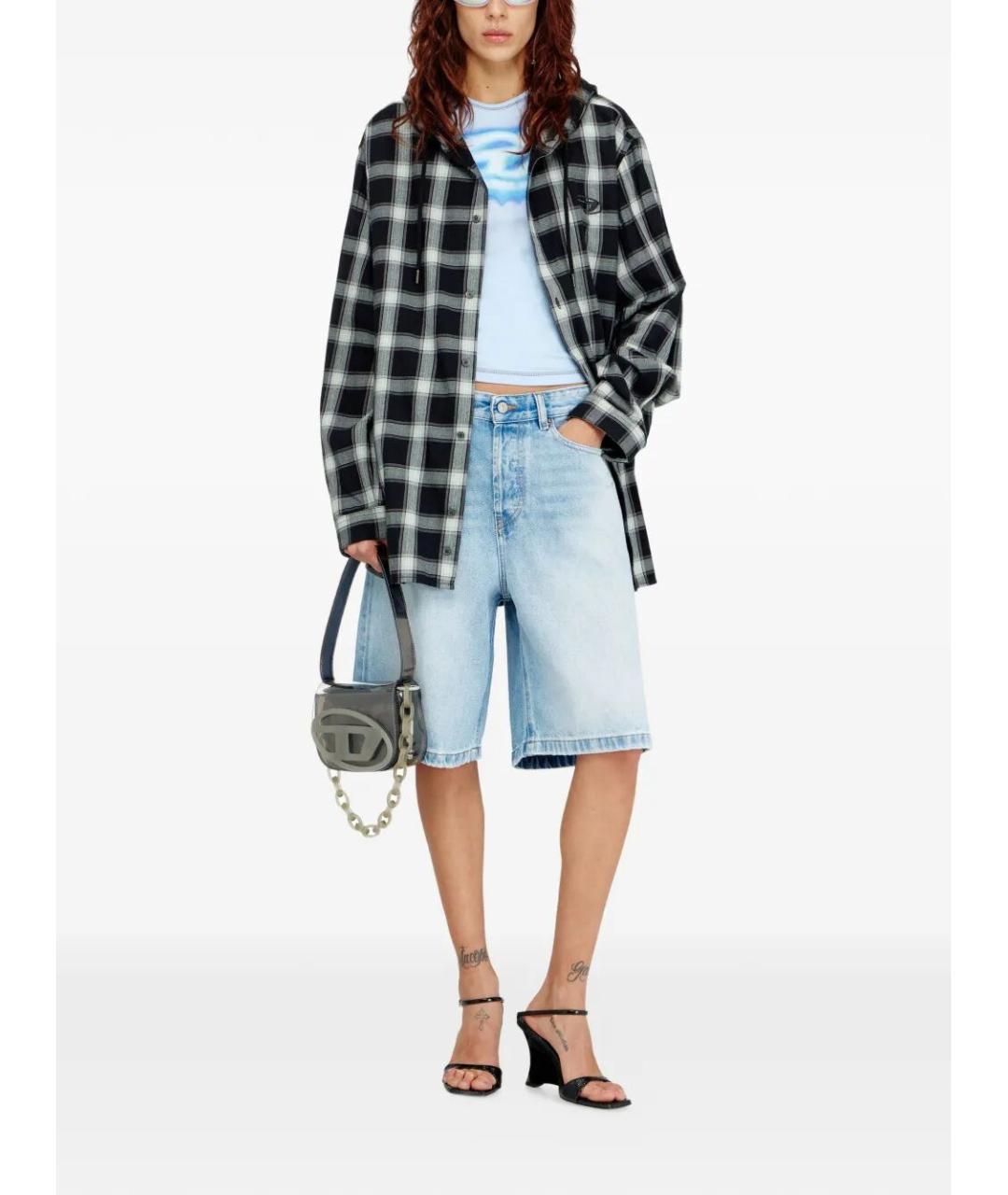 DIESEL Голубые деним шорты, фото 2