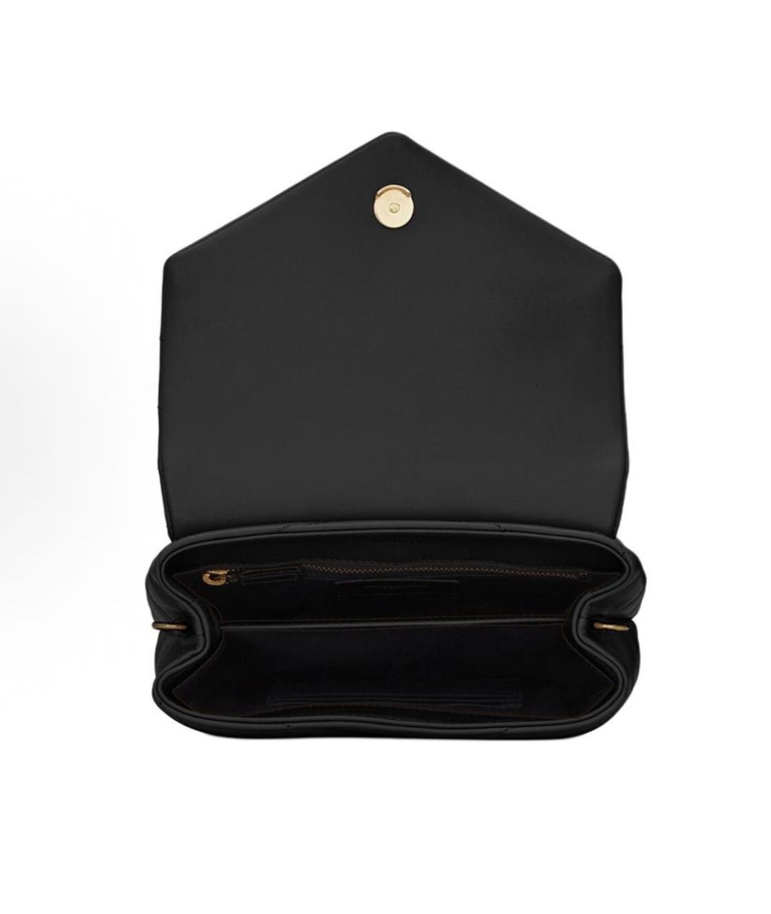 SAINT LAURENT Черная кожаная сумка через плечо, фото 8