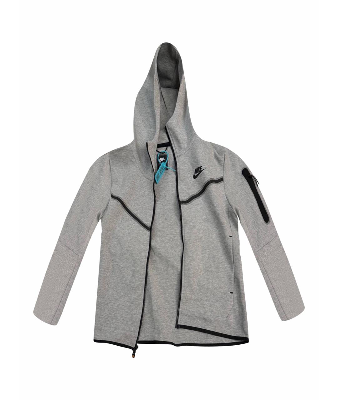 NIKE Серая хлопковая куртка, фото 1