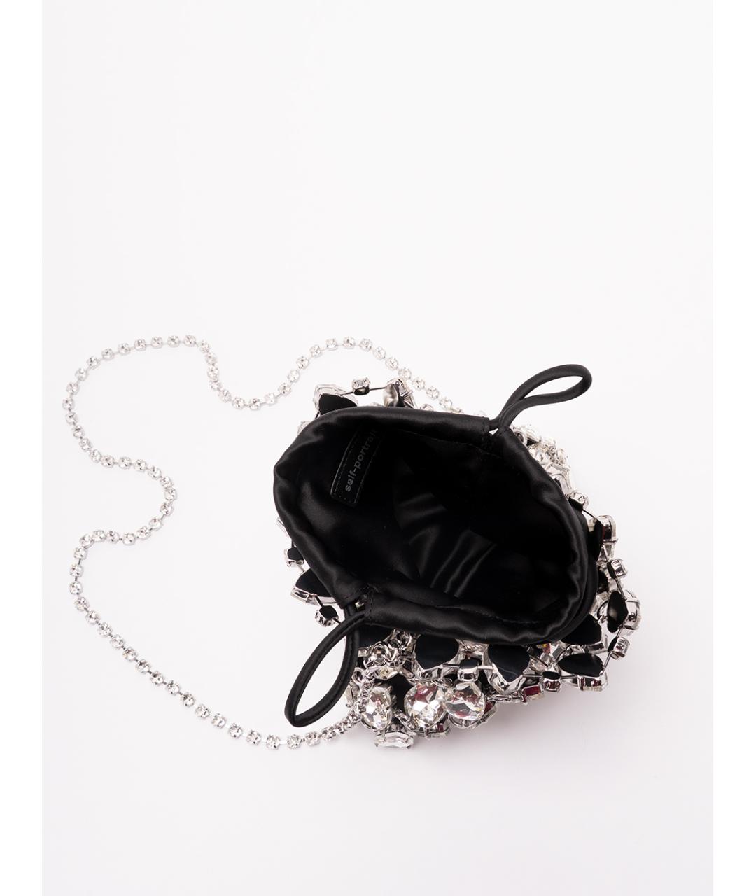 SELF-PORTRAIT Серебряная сумка с короткими ручками, фото 6