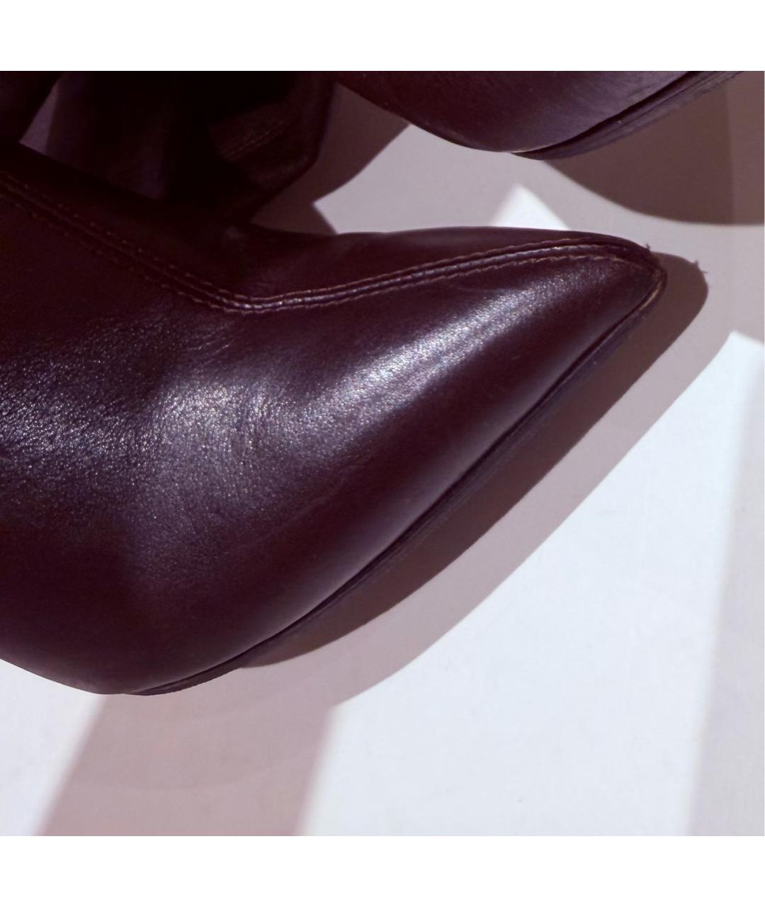 CASADEI Коричневые кожаные ботфорты, фото 6