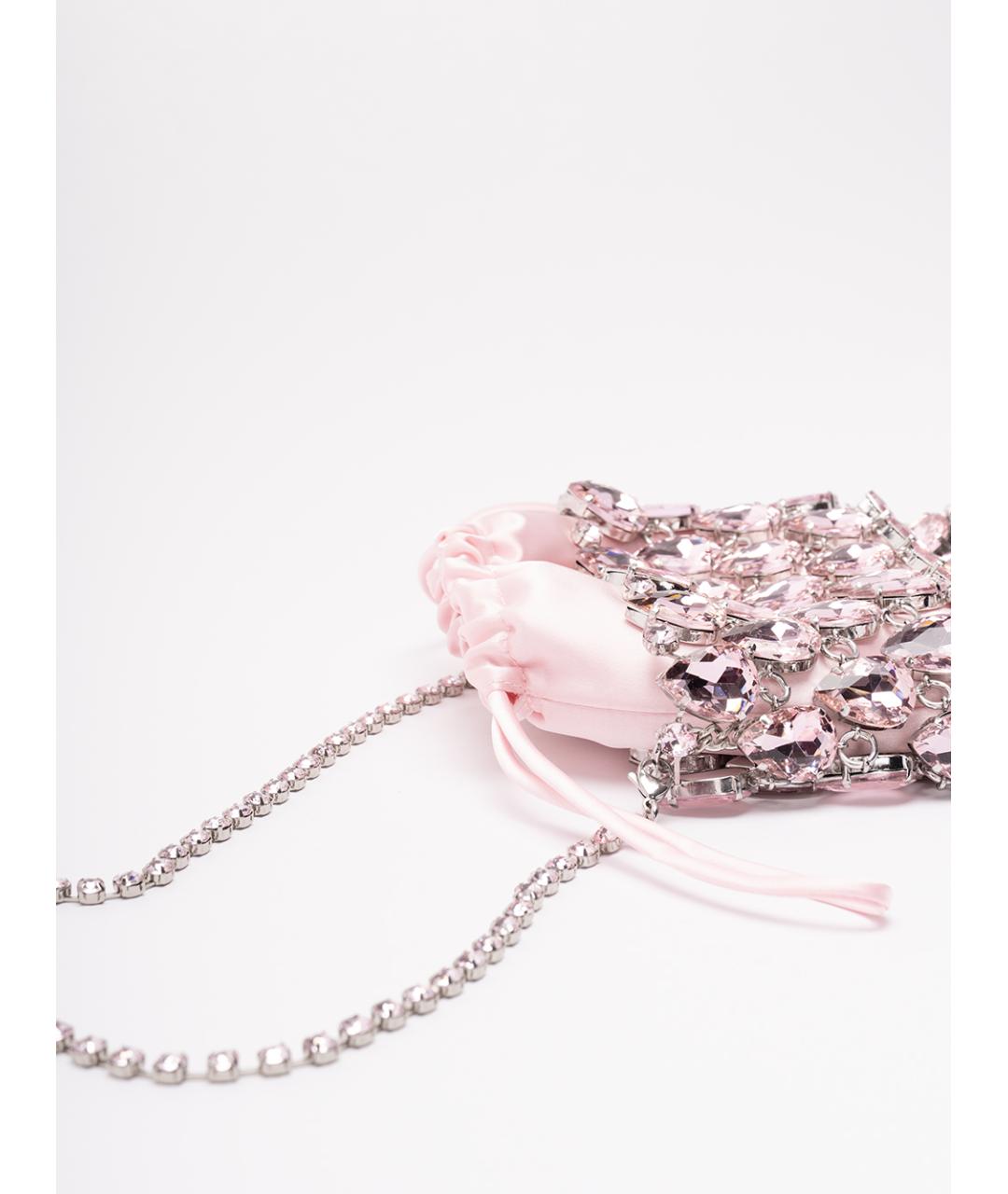 SELF-PORTRAIT Розовая сумка с короткими ручками, фото 3