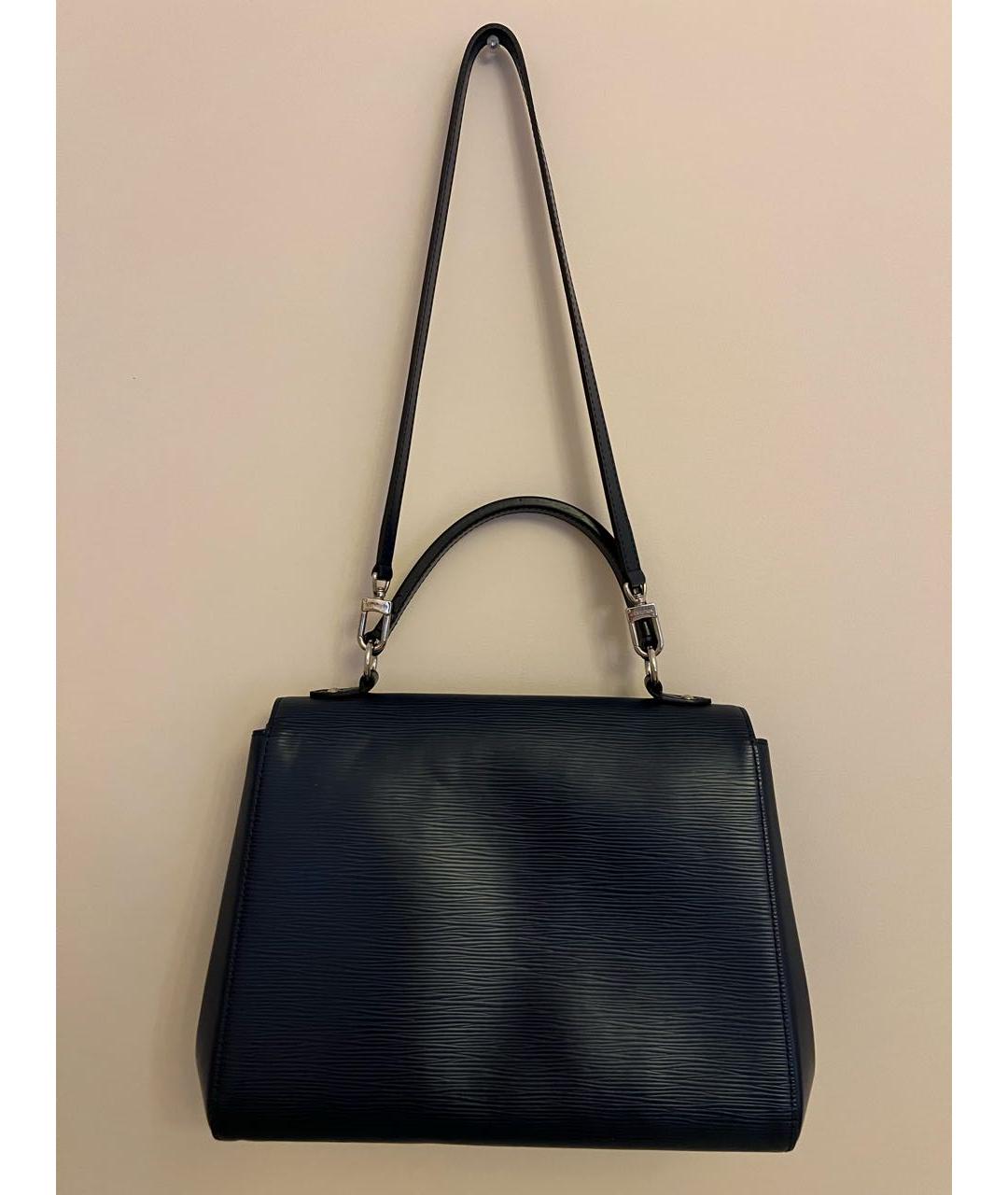 LOUIS VUITTON Темно-синяя кожаная сумка через плечо, фото 2