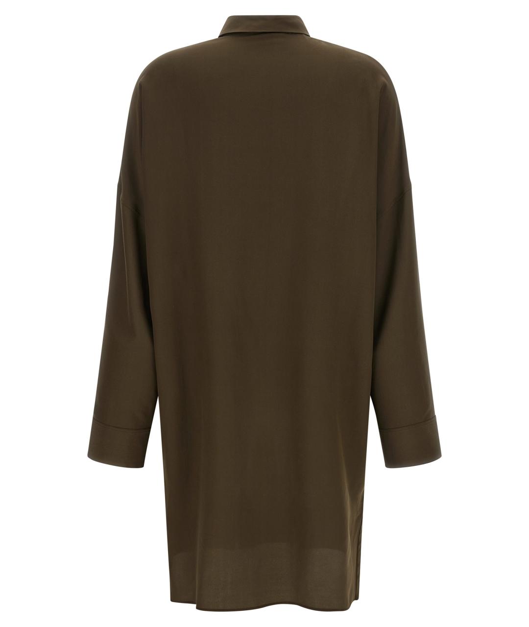 TOM FORD Зеленые шелковое повседневное платье, фото 2