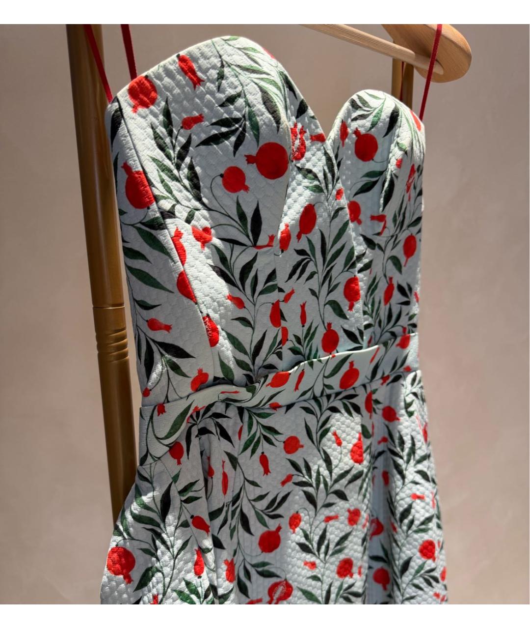 ULYANA SERGEENKO Бирюзовое коктейльное платье, фото 3