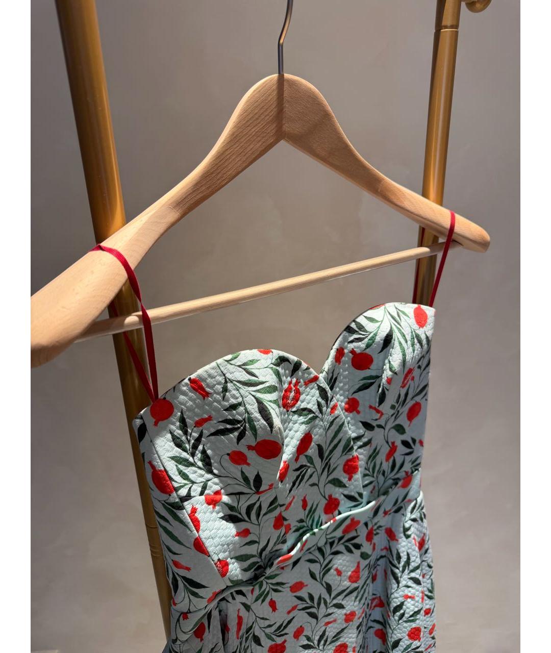 ULYANA SERGEENKO Бирюзовое коктейльное платье, фото 5