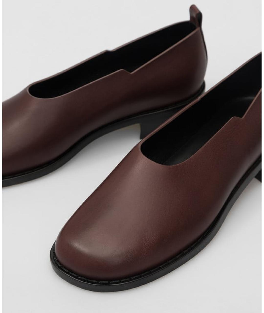 THE ROW Коричневые кожаные туфли, фото 2