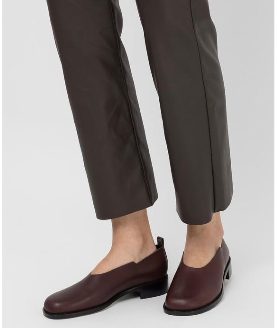 THE ROW Коричневые кожаные туфли, фото 5