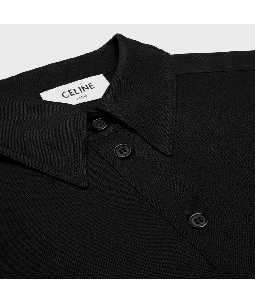 CELINE Черное шерстяное повседневное платье, фото 3