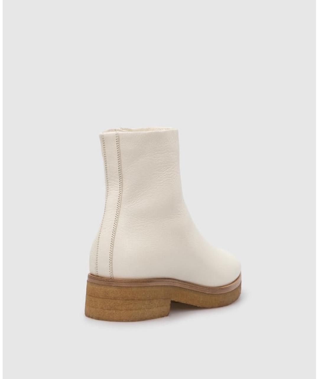 THE ROW Белые кожаные ботинки, фото 4