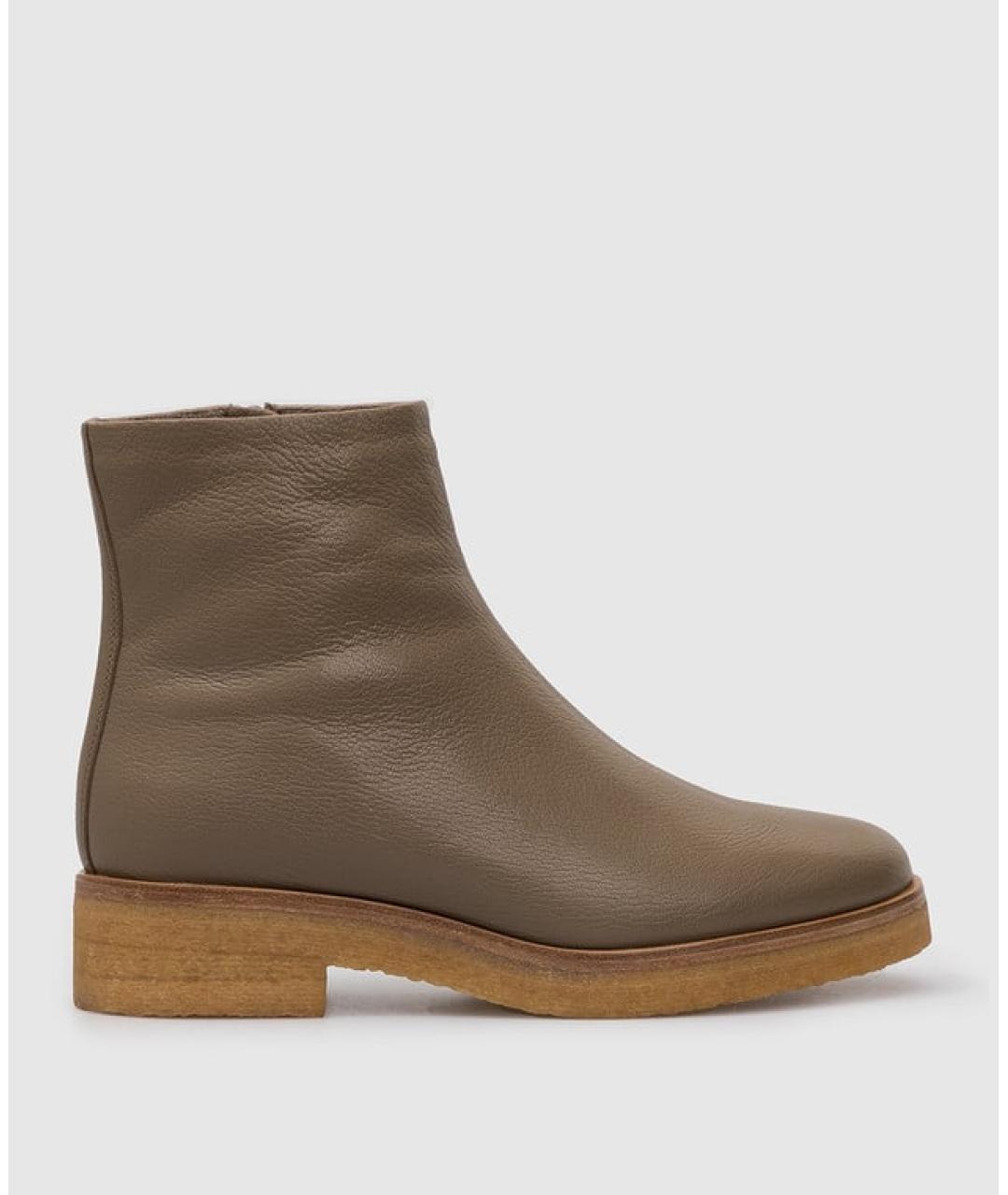 THE ROW Коричневые кожаные полусапоги, фото 5