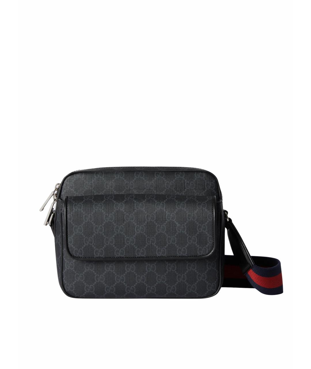 GUCCI Серая кожаная сумка на плечо, фото 5