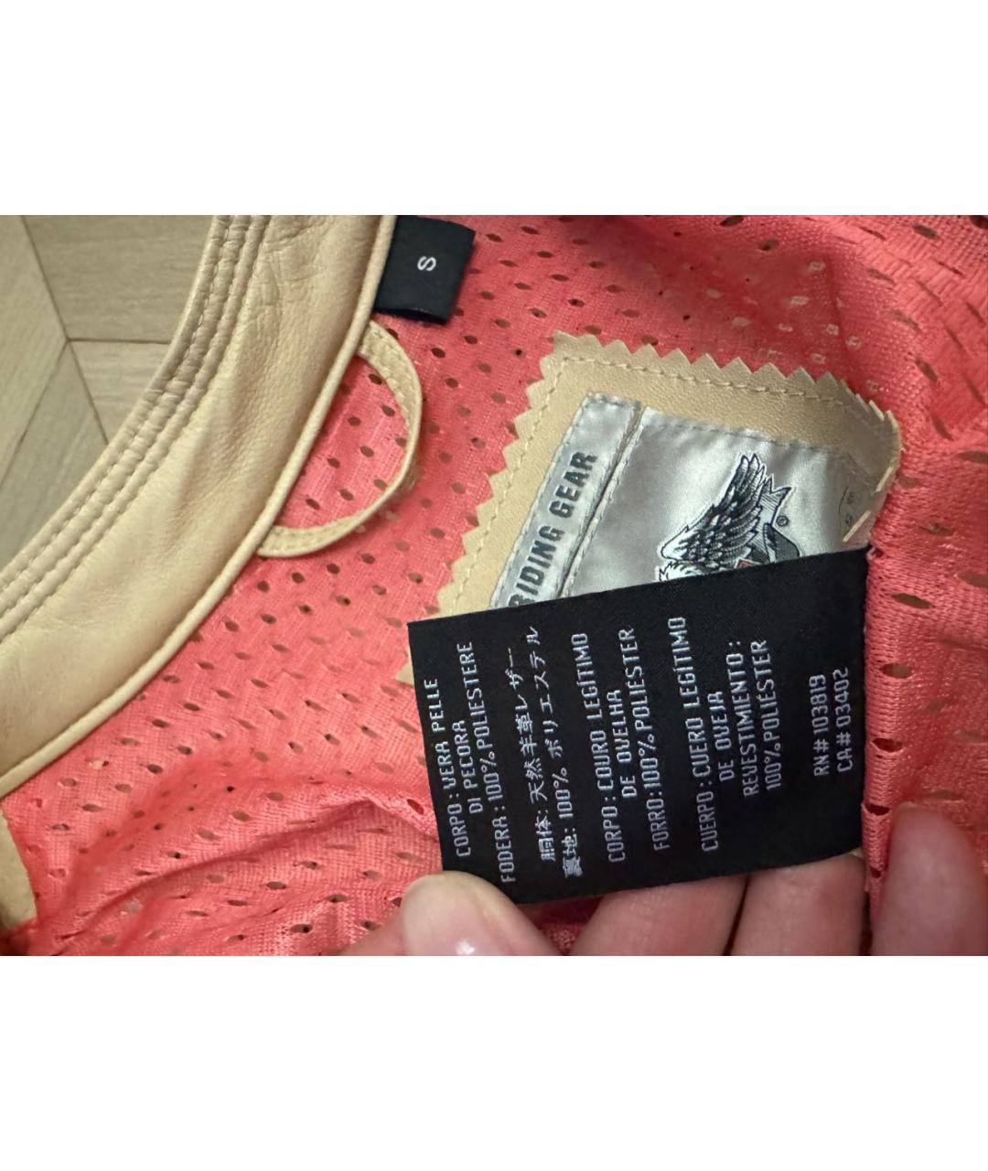 Harley Davidson Бежевая кожаная куртка, фото 7