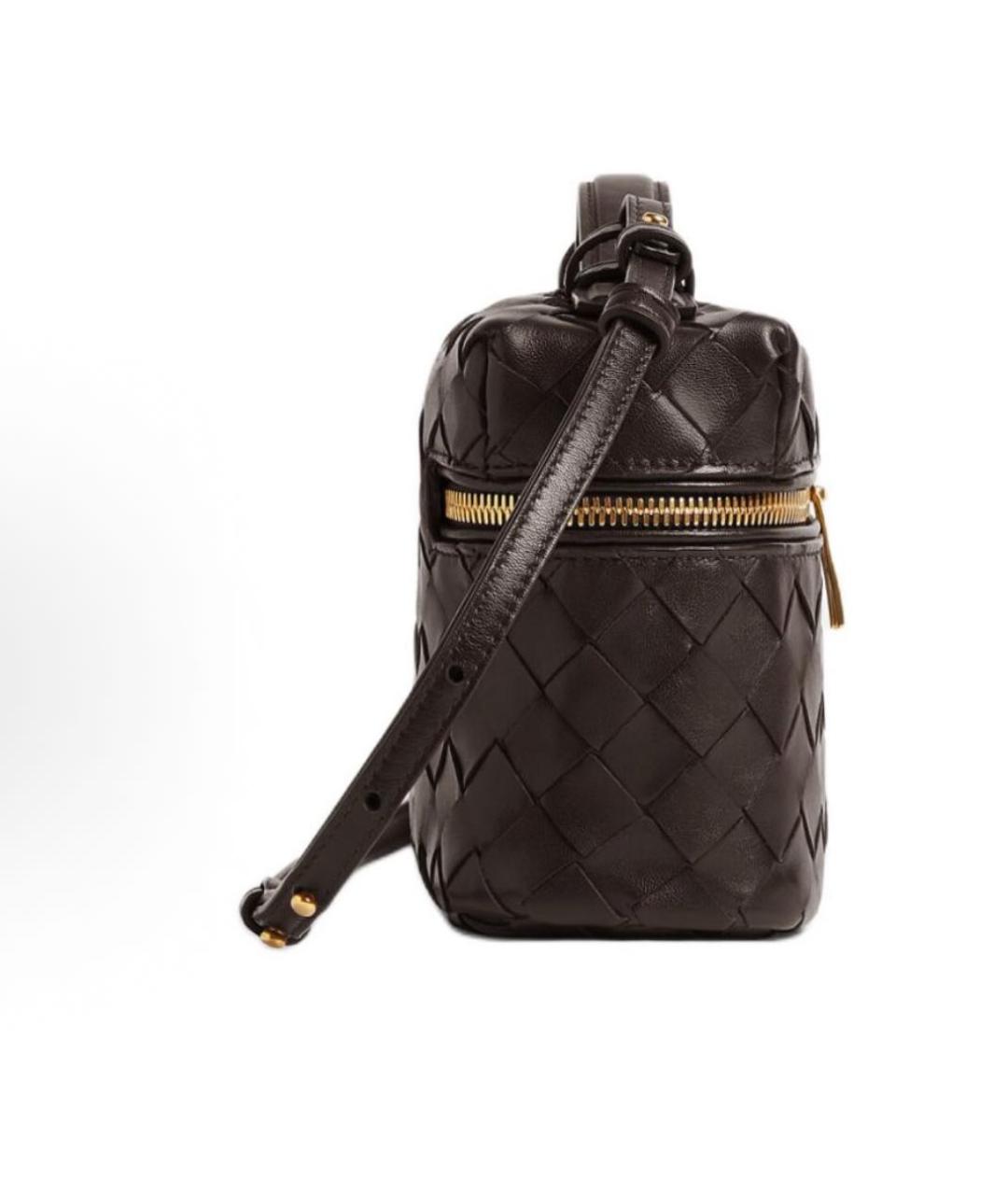 BOTTEGA VENETA Коричневая кожаная сумка через плечо, фото 2