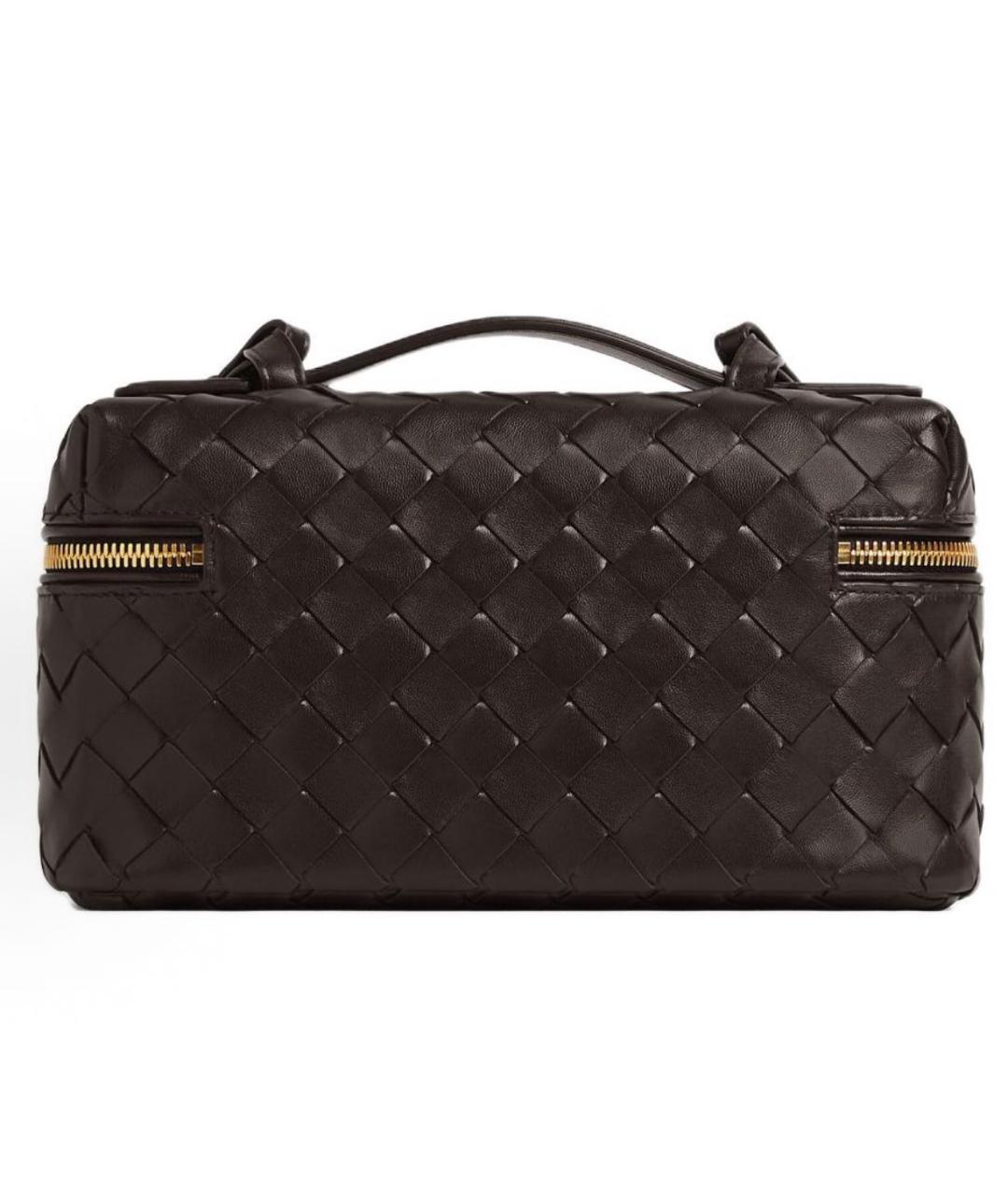 BOTTEGA VENETA Коричневая кожаная сумка через плечо, фото 3