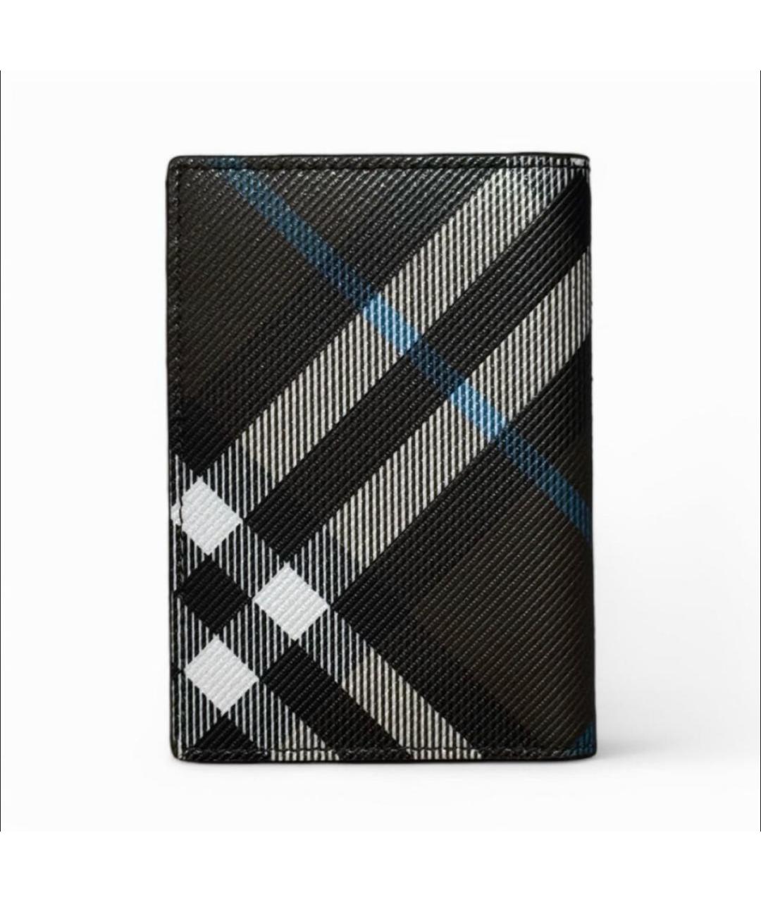 BURBERRY Черный кожаный кардхолдер, фото 9