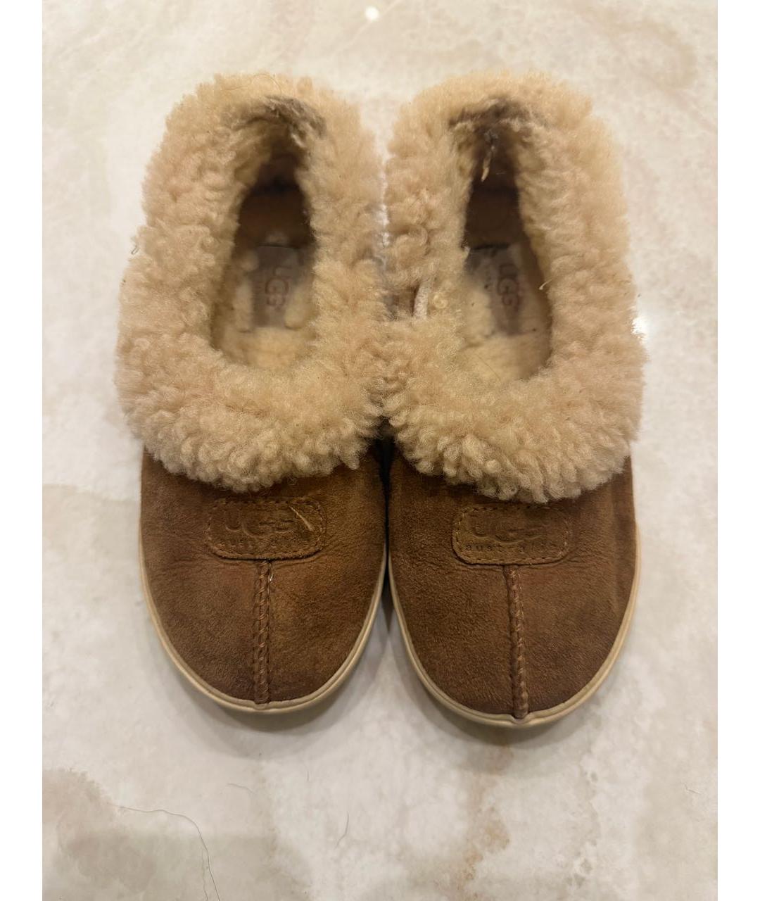 UGG AUSTRALIA Коричневые замшевые ботинки, фото 2