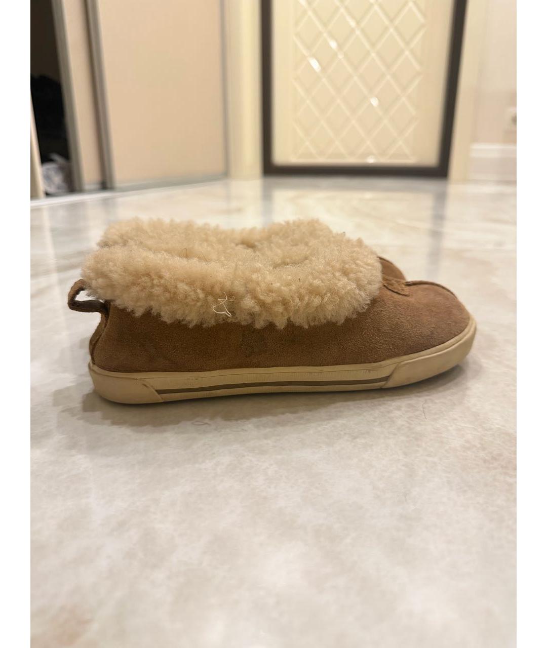 UGG AUSTRALIA Коричневые замшевые ботинки, фото 5
