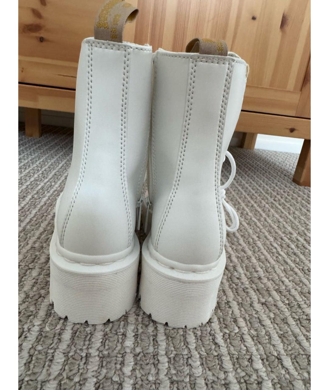 DR. MARTENS Белые кожаные ботинки, фото 4