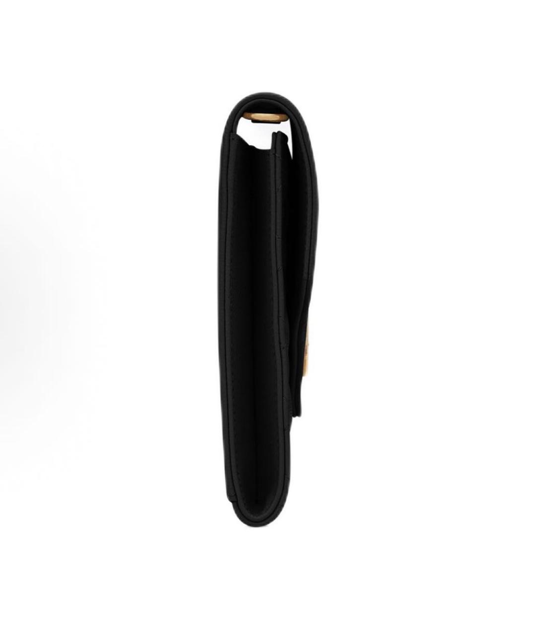 SAINT LAURENT Черная кожаная сумка с короткими ручками, фото 3