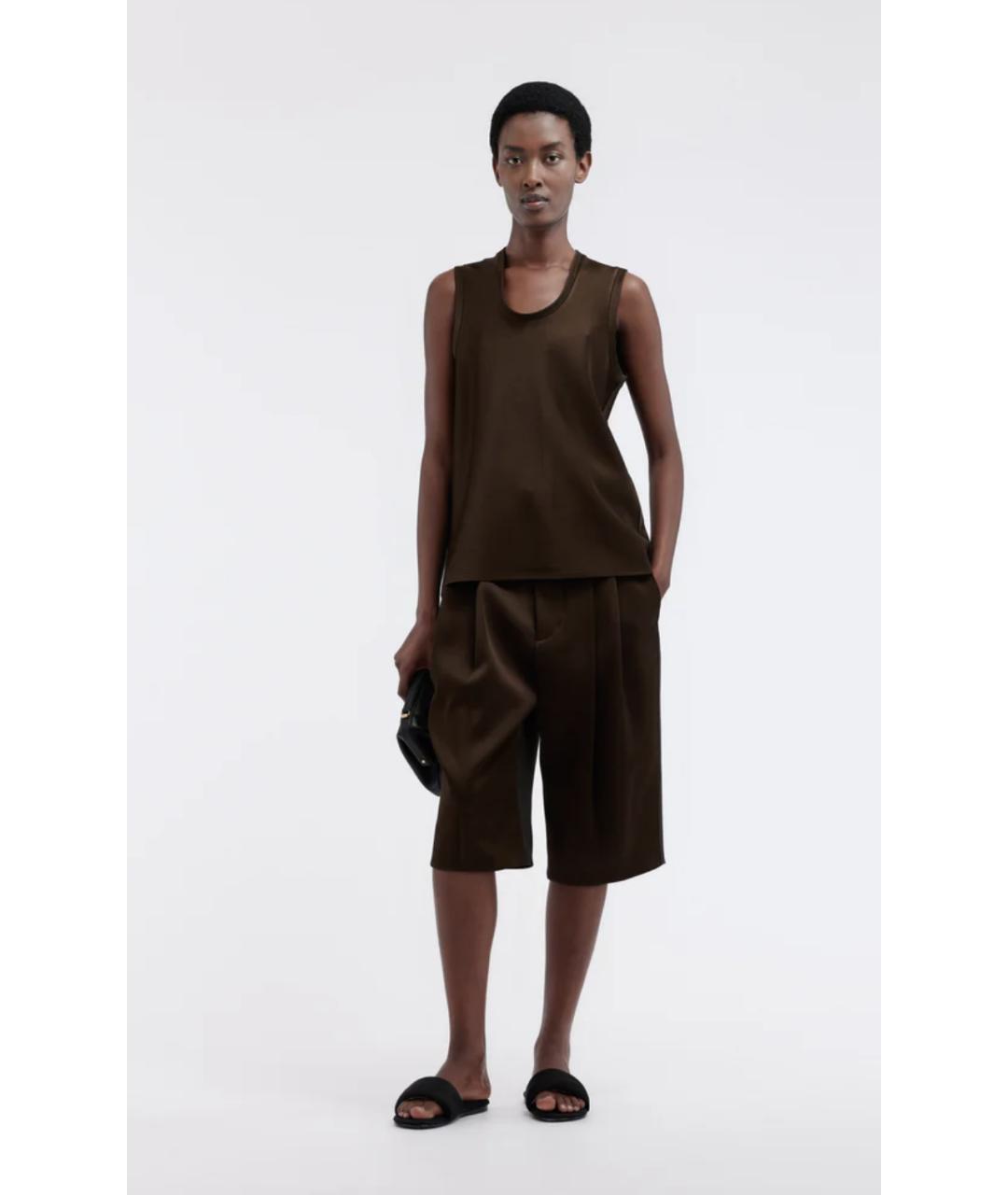 CARVEN Хаки ацетатный костюм с брюками, фото 3