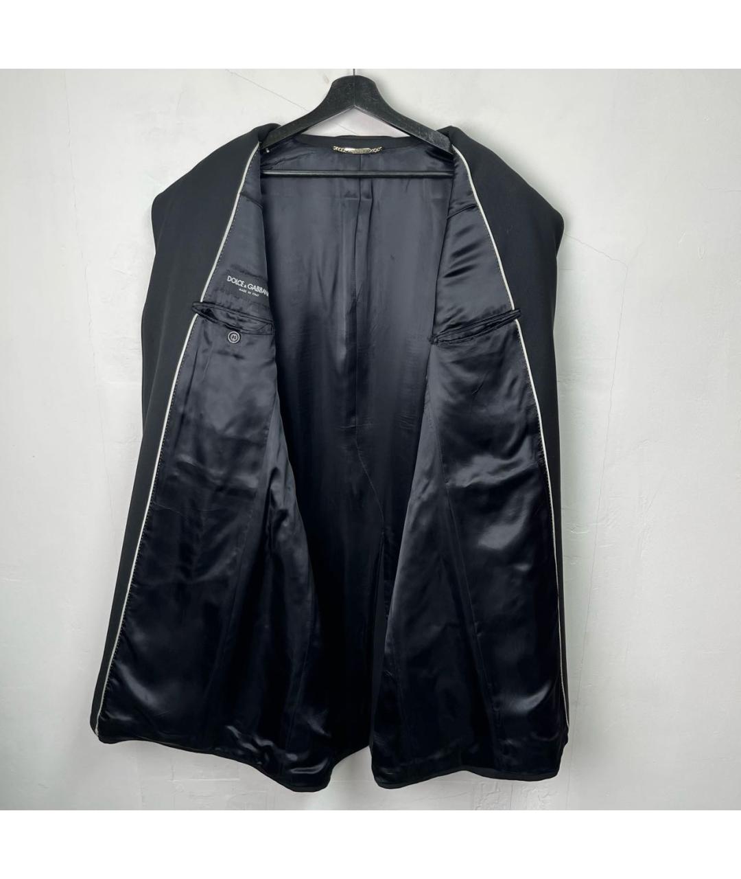 DOLCE&GABBANA Черное шерстяное пальто, фото 7