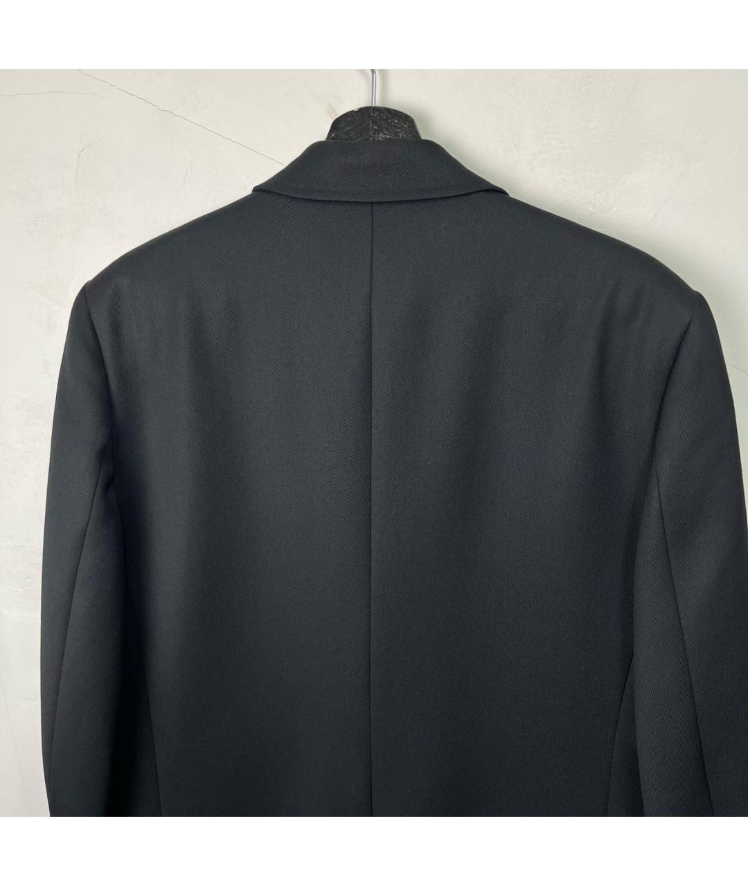 DOLCE&GABBANA Черное шерстяное пальто, фото 5