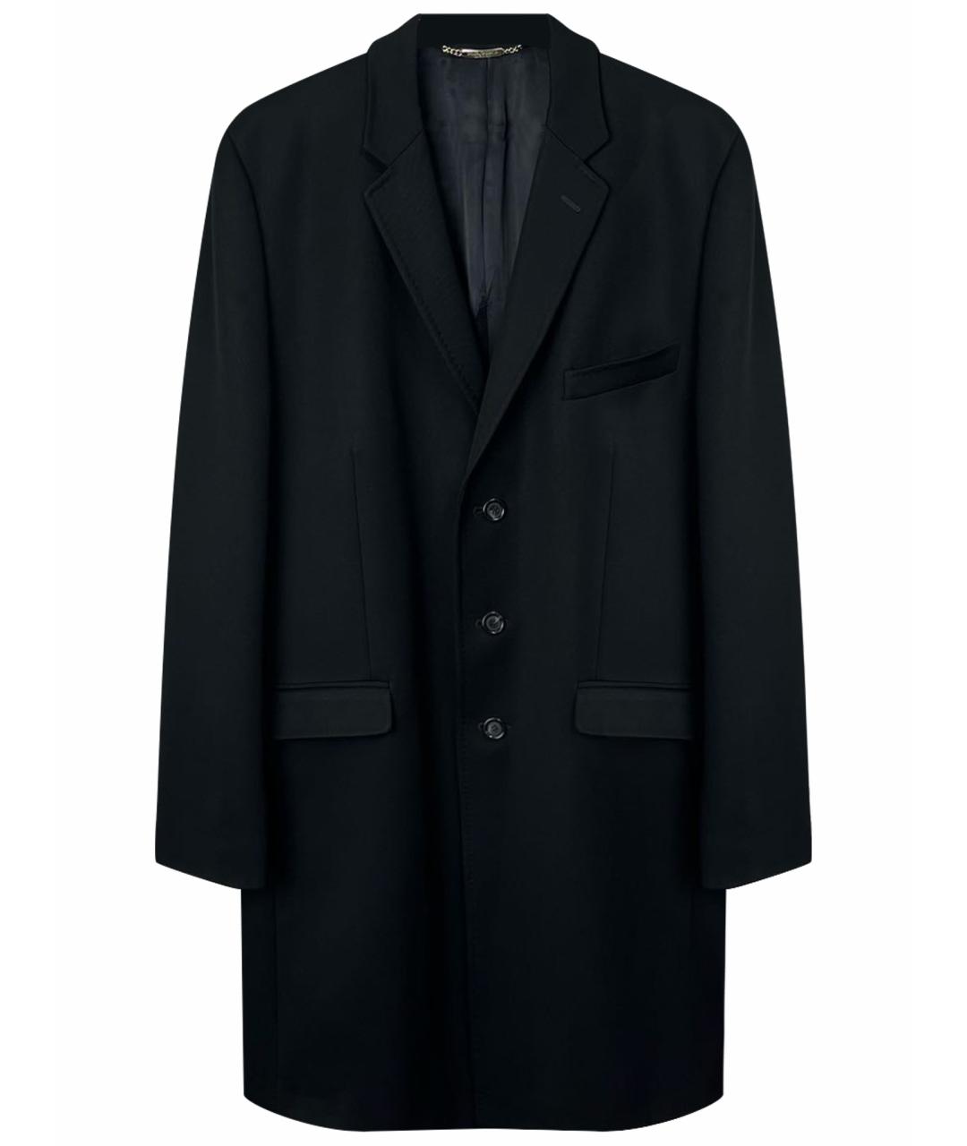 DOLCE&GABBANA Черное шерстяное пальто, фото 1