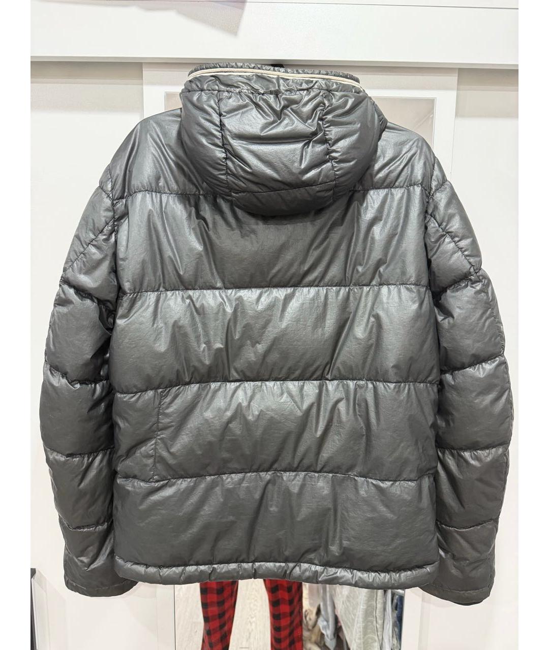 STONE ISLAND Зеленый пуховик, фото 2