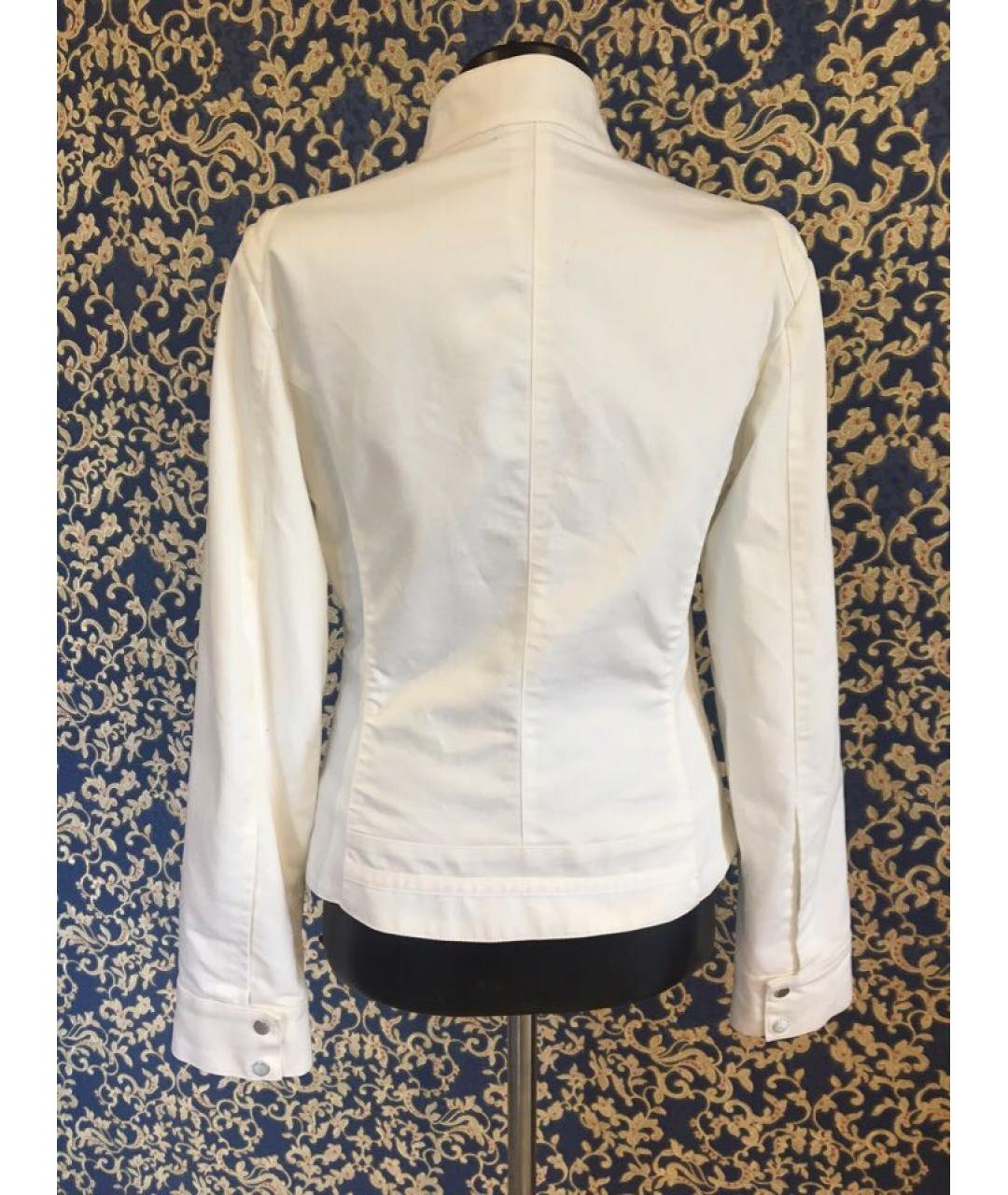 VERSACE Белая хлопковая куртка, фото 2