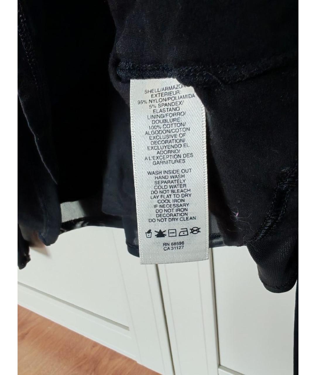 DKNY Черная сетчатая блузы, фото 5