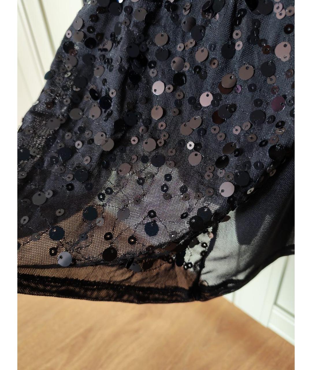 DKNY Черная сетчатая блузы, фото 6